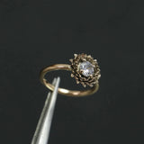 Sunflower Moissanite Stone Ring Sunflower