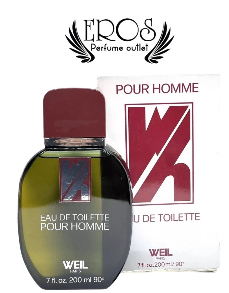 WEIL POR HOMME 1980 edt 200 ml/ 7 Oz Rare original 1980 edition open Box!!__ EDT