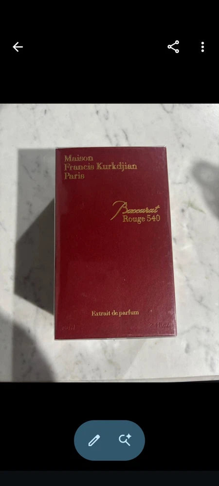 Maison Francis Kurkdjian Paris Rouge 540 Extrait de Parfum Authentic 3.4 EDP