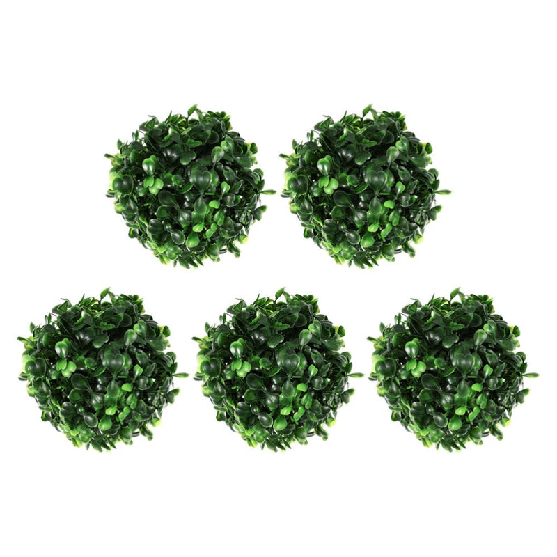 5pcs artificial topiary ball Patio Topiary Green Leaves Balls Topiary Green Plant