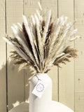 80pcs Natural Pampas Grass Bouquet, Boho Home Decor, 17 Inch Flowers Decorati... Pampas Grass