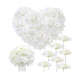 Zeyune 200 Pcs Hydrangea Artificial Flowers, Silk Flower Heads with Stems, Fa... Hydrangea