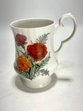 Royal Windsor Bone China Mug England Floral Carnation Tea Cup Carnation
