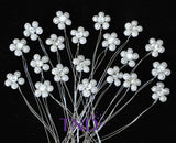 20-PACK PEARL & RHINESTONE FLOWER BOUQUET PICKS Bouquet