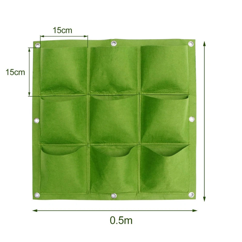 Garden Wall Planter Grow Bags Felt Fabric Aquatic Planting Growing Vertical Garden Plants