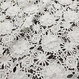 1 Yard Lace Fabric Floral Hollowed Embroidery Guipure Fabric DIY Dresses Clothes Flowering Plants