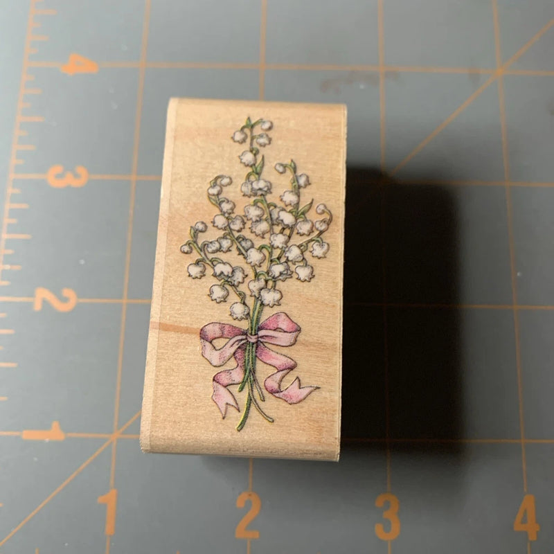 Rubber Stampede- Wood Stamp Lily Of The ValleyFlower Flowers Lily