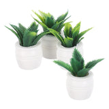4 Pcs Dollhouse Simulation Potted Plant Miniature Plants Fake Bonsai Decoration Green Plant