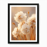Boho Dried Flowers Carnation 1 Art  Framed Wall Art Poster Canvas Print Picture Carnation
