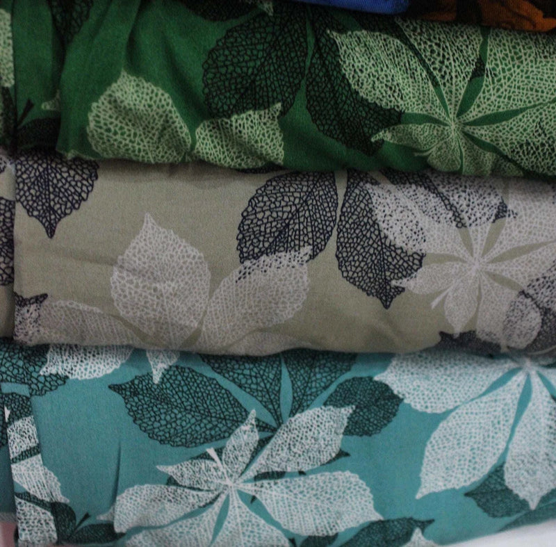 Viscose Fabric with Eye-catching, Floral Design Patterns And Free Design Positio Flowering Plants