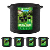 4Pack Fabric Grow Bags 5 Gallon, Thickened Nonwoven Garden Pots, Growing Bags... Garden Plants