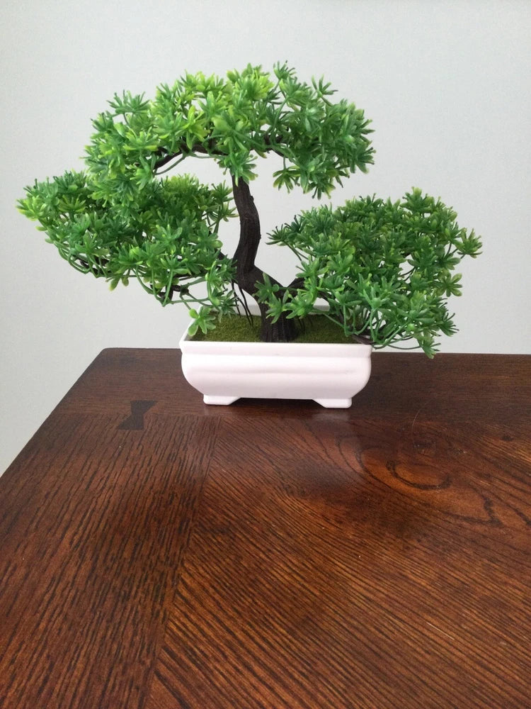 Fake Artificial Green Bonsai Plant Home/Office Decor Green Plant