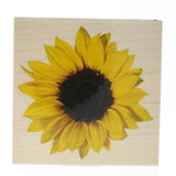 Inkadinkado Sunflower Petals Garden Bloom Wooden Rubber Stamp Sunflower
