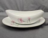Royal Court China Carnation, Gravy Boat and Plate Excellent Carnation