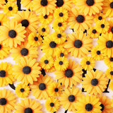 100 Pieces Resin Daisy Small Flatback Daisies Flower Charms Decoration Floret Da Daisies