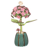 Wooden Desktop Flower Puzzle Kit Hydrangea Bouquet Model Blocks Hydrangea