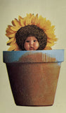 SUNFLOWER BABY Stickers(1pc)Anne Geddes¥Flower¥Terra-Cotta Pot ¥Garden¥Blooming¥ Sunflower