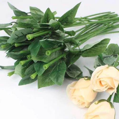 Artificial Flower Stems with/without Leaves 20pcs Plant Decoration Flowering Plants