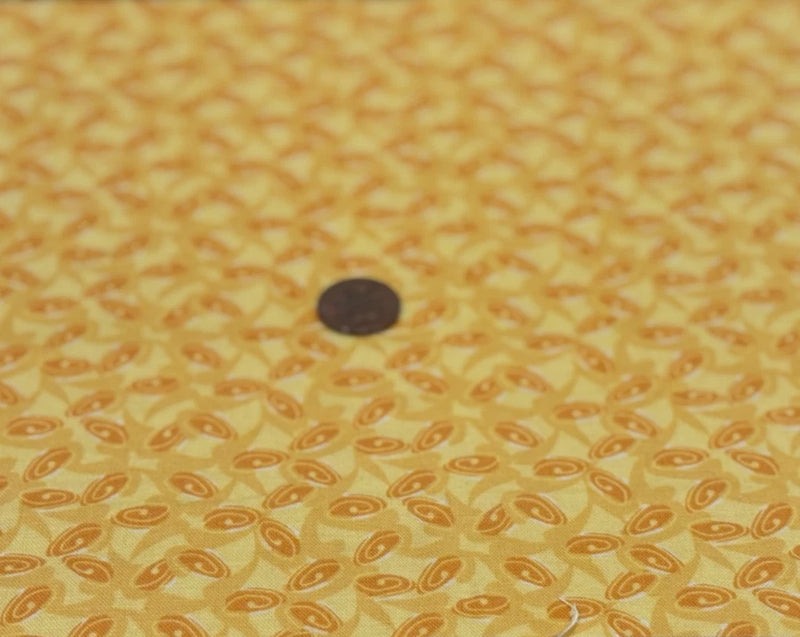 Blank Quilting *Yellow *Tonal Petals * 100% Cotton Remnant* 8" x 21" * OOP 2009* Flowering Plants