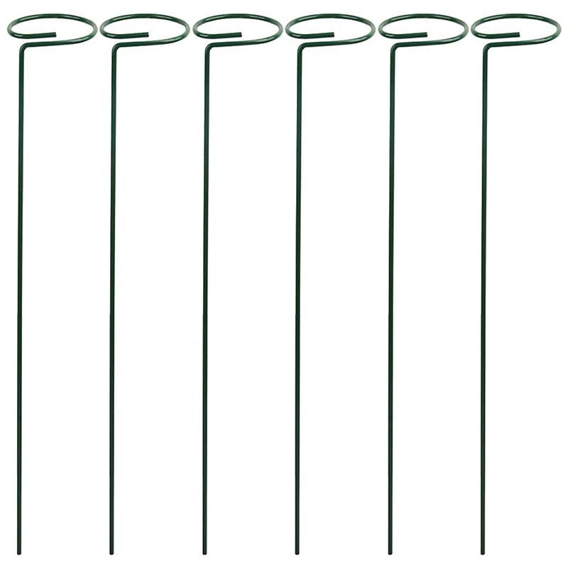 Garden Plant Support Brackets in Metal Iron Set of 6 for Different Heights Garden Plants