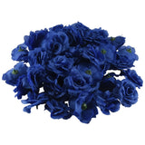 Silk Rose Flower Heads,50Pcs for Hat Clothes Album1876 Roses