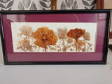 Dried Pressed Wild Flowers Framed Art RTH 10x5 Sharon Mendoca, Colorado Dried Flower