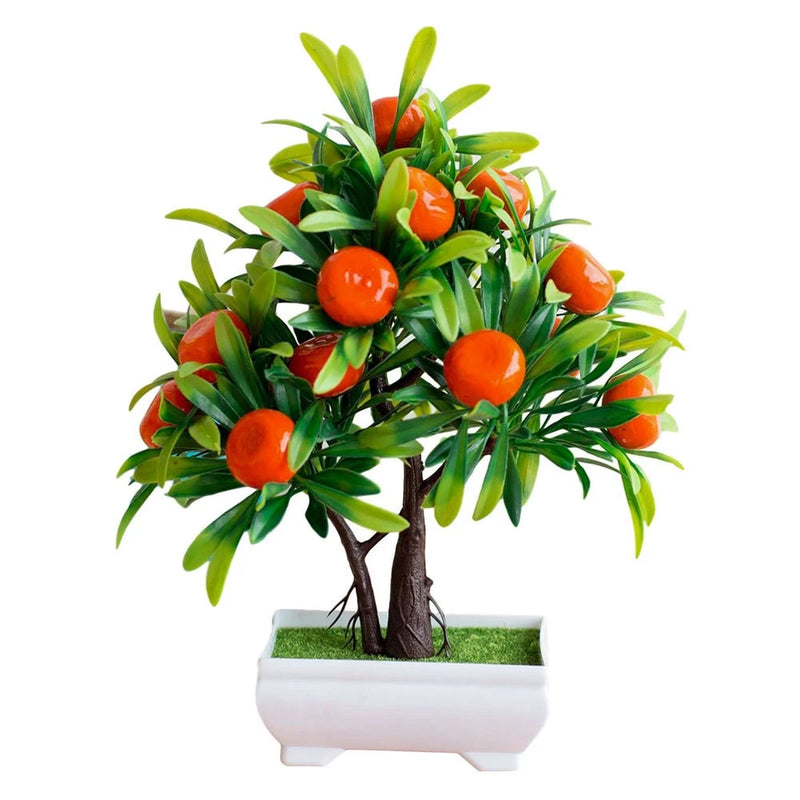 Fake Plant Desktop Artificial Tree Plastic Plants Bonsai Decor for Photograph Green Plant