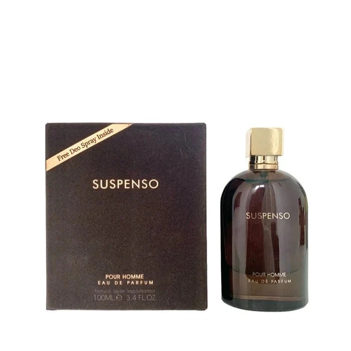 Suspenso Pour Homme with FREE Deo Spray Eau De Parfum 100ml 3.4 FL OZ By EDP