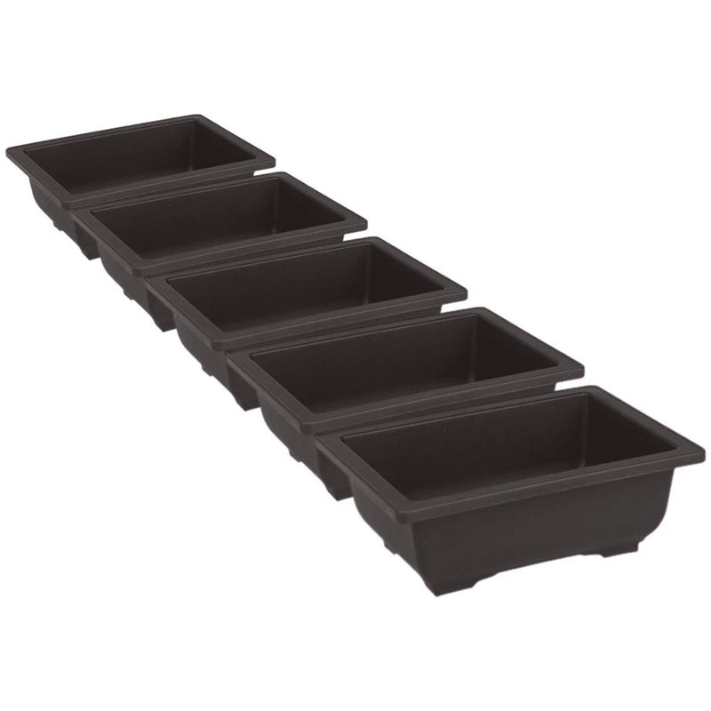 2 PCS Home Gardening Pot Rectangular Flowerpot Bonsai Container Planting Garden Plants