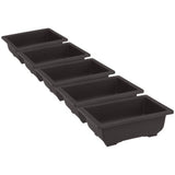 2 PCS Home Gardening Pot Rectangular Flowerpot Bonsai Container Planting Garden Plants