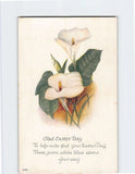 Postcard Glad Easter Day Lily Flower Art Print Lily