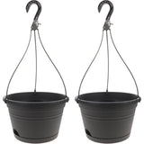 2Pcs Wall Hanging Balcony Garden Hanging Plant Pot Wall Plant Pot with Hooks Garden Plants