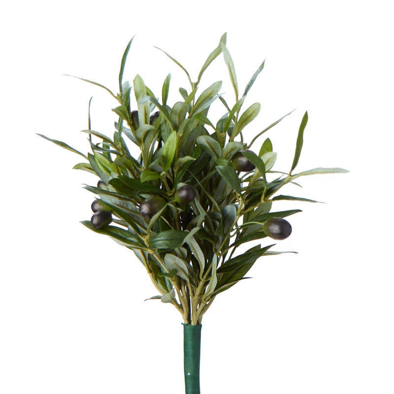 Factory Direct Craft Artificial Olive Leaf 14" Floral Bush Green Plant