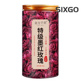 50g Special Grade Ink Red Rose Flower Tea Premium Yunnan Beauty Tea Canned Tea Roses