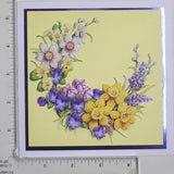 Hand Made Greeting Card, FLOWERS - SQUARE Hydrangea