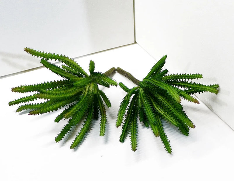 2 Pcs Artificial Fake Cactus Column Succulents Plants Green Home Garden (#123 B) Green Plant