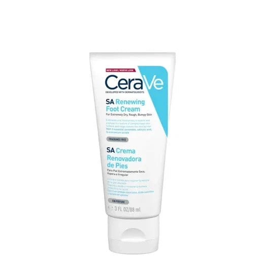 CeraVe SA Renewing foot cream tube, dry cracked skin, 88 ml