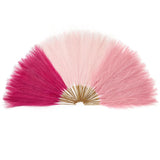 60Pcs Hot Pink & Blush & Pink Pampas Grass Decor, 17.7'' Faux Pampas Grass, A... Pampas Grass