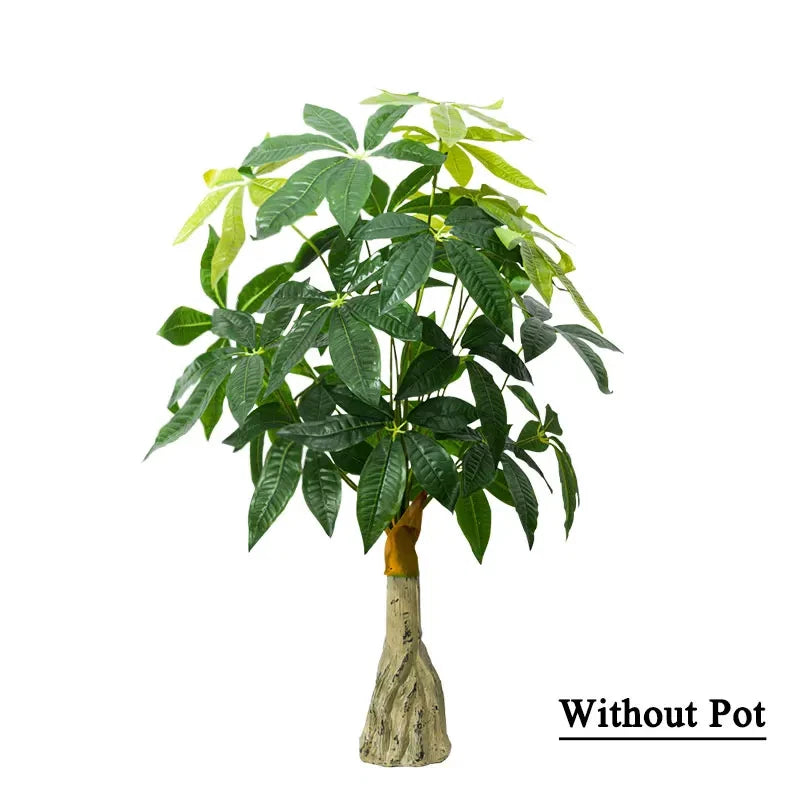 95Cm Large Artificial Plants Fake Monstera Tree Plastic Palm Leaves Tropical Gre Green Plant