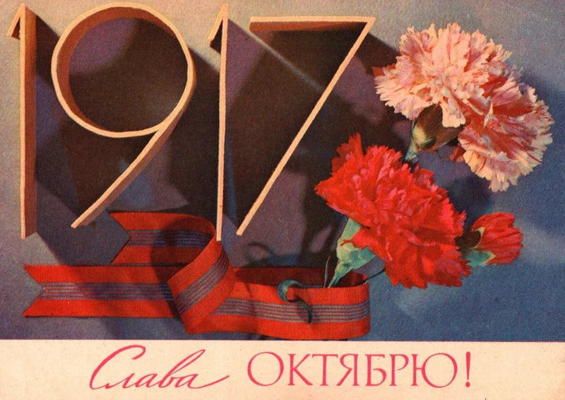 Postcard Russia Flower carnations Carnation