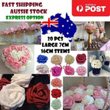 20pcs 8cm Artificial Flowers Foam Rose Fake Bride Bouquet Wedding - ASIA SELL Bouquet