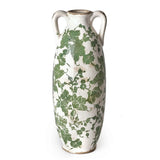 VICTOR & TERESA Green White Floor Vase for Pampas Grass, 11'' Tall Vase for H... Pampas Grass