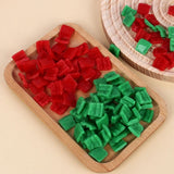25 Pcs Pepper Slices Decorations Fake Realistic Veggies Artificial Vegetable Green Plant
