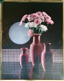 Pink Vases and Carnations Framed Floral Print Wall Art 28.25x22.25 Carnation
