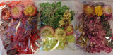 Pressed Dried Flowers Dry for Resin Crafts Red Purple Green Scrapbooking Wedding Dried Flower
