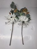 White __Sunflower Pick with Maple Leaves, Wheat and Berries NWT Set of 2 Sunflower