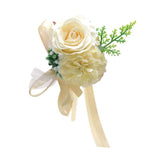 Artificial Flower Wrist Corsage Wristlet for Anniversary Bridal Shower Prom Bouquet