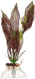 DEEP BLUE AQUAFLORA FLOWERING LACE PLASTIC PLANT 6 "   DECORATION Flowering Plants