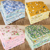 100 Flower Floral Printed Fabric Charm Precut 4" Squares Fabric Bundles Quilt Roses