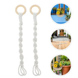 4 Pcs Macrame Plant Hanger Basket for Plants Garden Hanging Planter Garden Plants